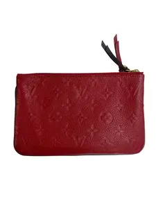 Pre-owned Louis Vuitton Monogram Leaher Shoulder Bags Double Zip Blue Red Empreinte Pochett L26050046