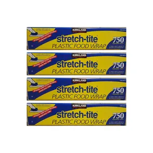 Kirkland Signature Stretch Tite Plastic Food Wrap 11 7/8 Inch X 750 SQ. FT. Pack 4