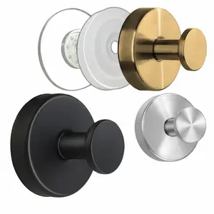 Stainless Steel Suction Cup Hooks No-Drill No-Damage Vacuum Suction Hooks Clothes Hooks Towel Hooks Organiser Kitchen Bathroom Bedroom Essentials