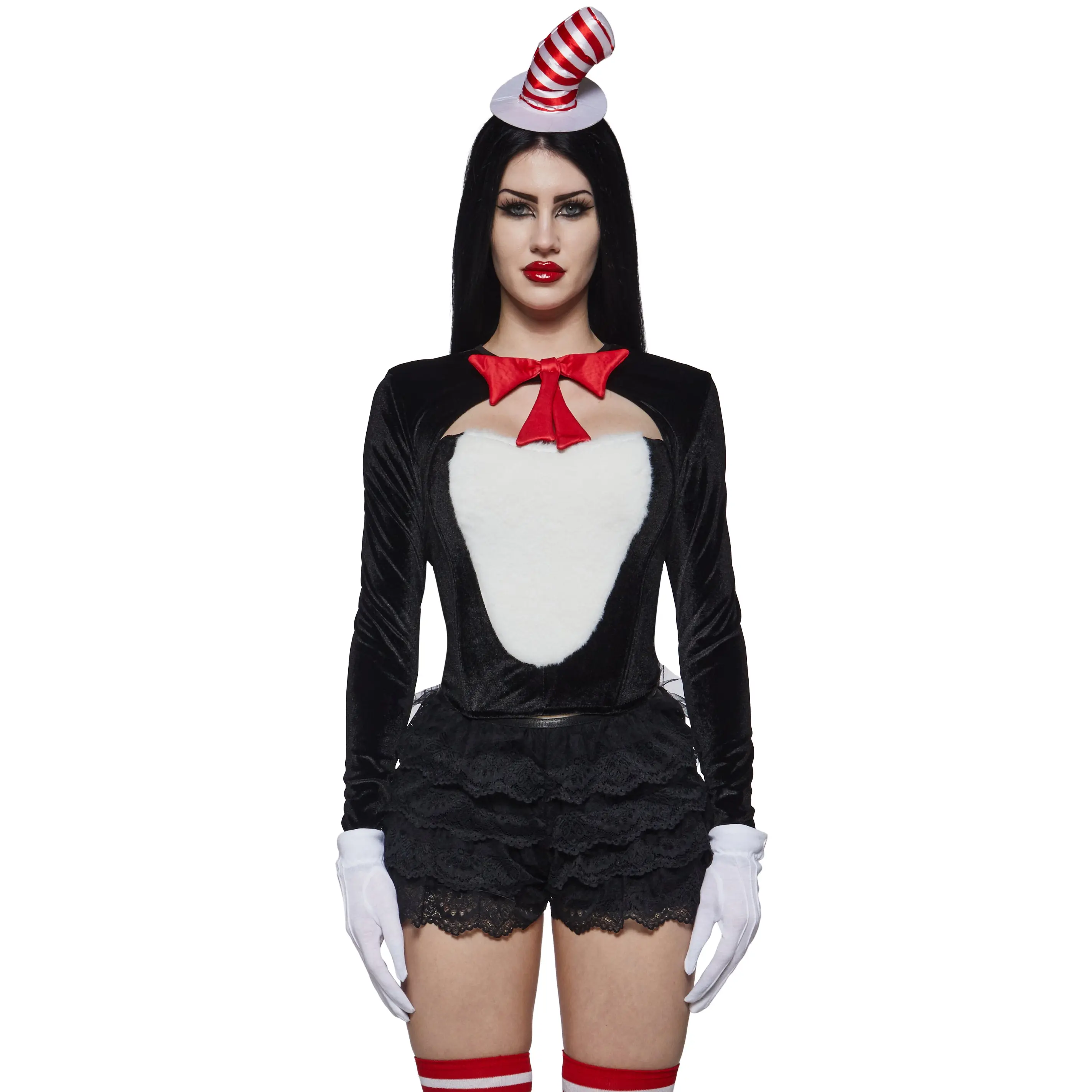 Striped Hat Cat Costume