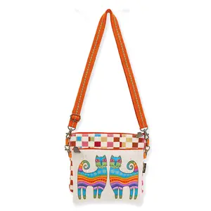 Laurel Burch Prisma Cats 2 Piece Crossbody Shoulder Bag