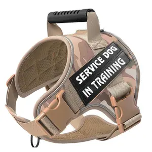 Dog harness outdoor travel dog leash Anti-Impact Pet Chest Harness for Medium to Large Dogs, Military Tactical Breathable Vest, Safety Harnesses