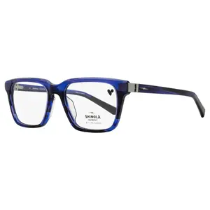 Shinola Flexon Rectangular Eyeglasses SH15000 460 Navy Horn 54mm