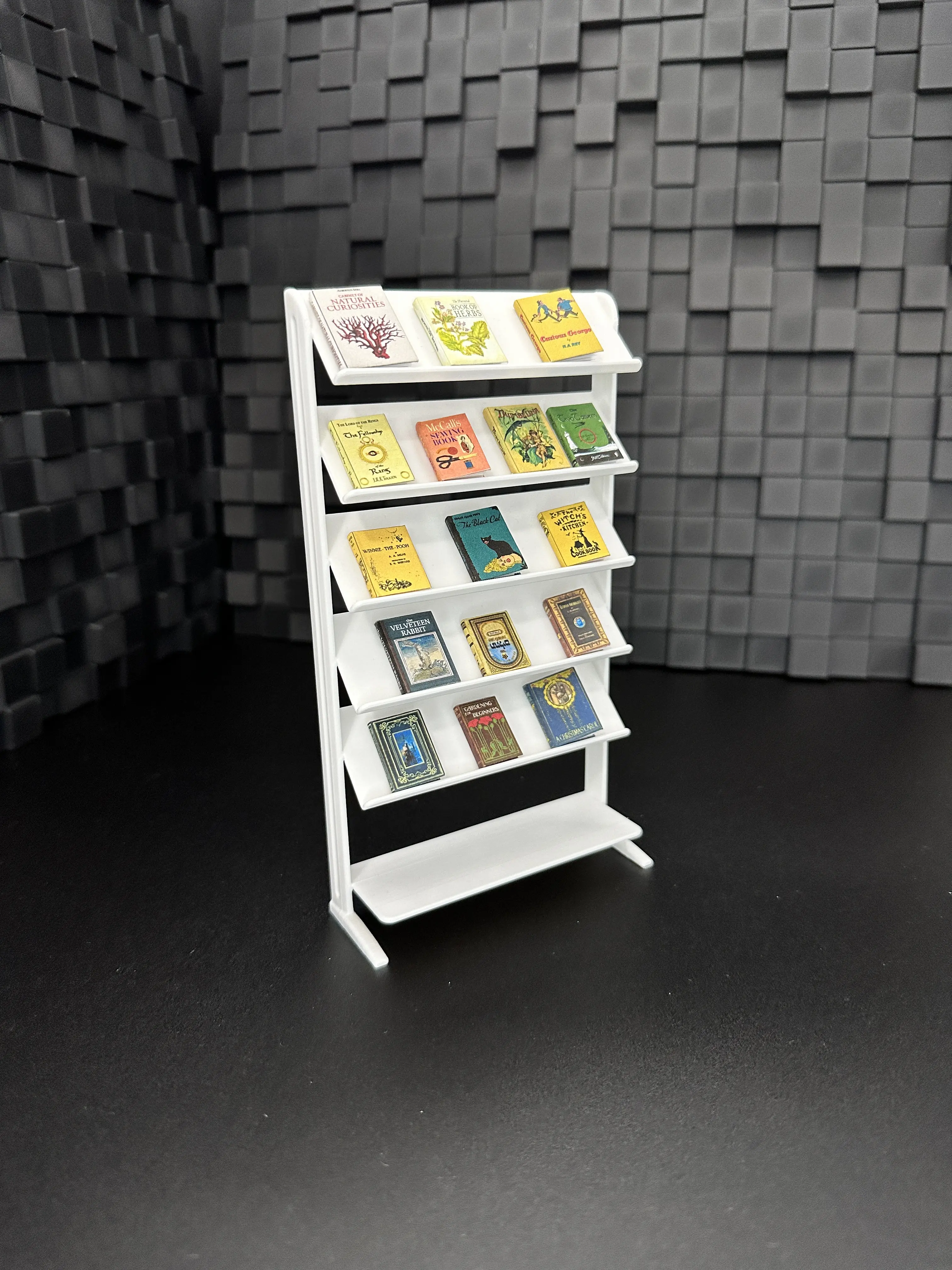 1/12 Scale Mini Magazine Rack / Mini Books / Bookshelf / Miniatures