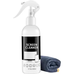 Screen Cleaner Spray - Large Bottle Computer Screen Cleaner, Cleaning Kit and Microfiber Cleaning Cloth for LCD LED OLED TV, Smartphone, iPad, Laptop, Computer, , MacBook (1 Pack)