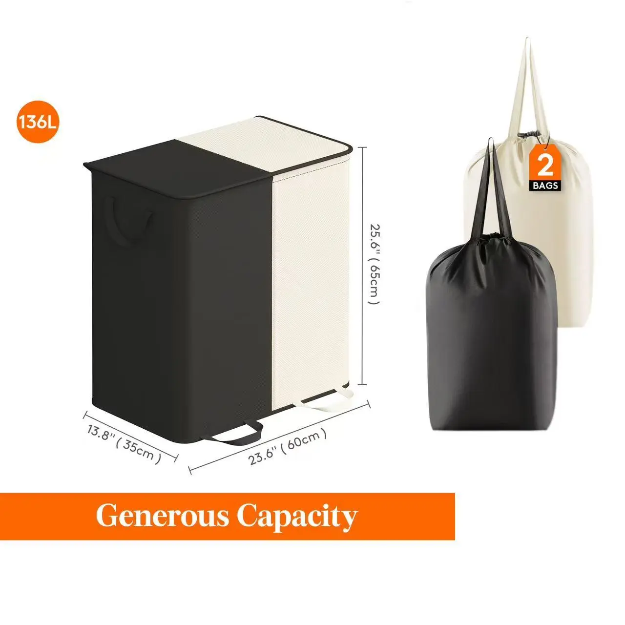 136L Oxford Cloth White&Black 