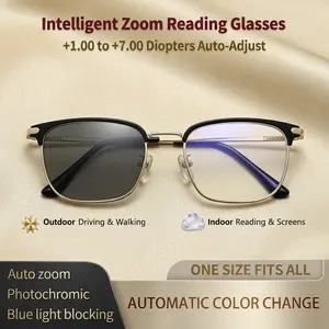 J-Multifocal Reading Glasses, Auto Zoom, Light Adaptive Lenses
