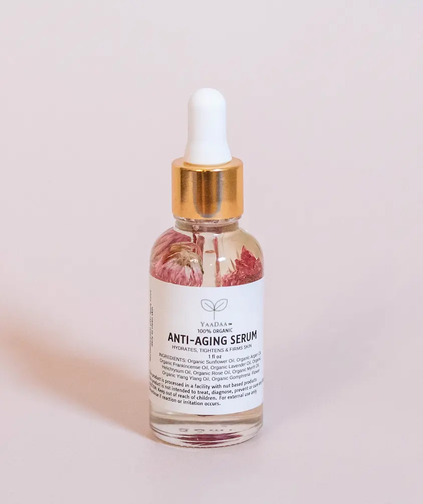 YaaDaa Beauty Anti-Aging Concentrate - Radiant Enhancing Serum with Rose & Argan Oil for Firming, Skin Repair, and Face Care, 1oz, Face Care Serum, Lavender, Sun Protection, Evening, Sensitive Skin, Serums & Essences, Soft Skin