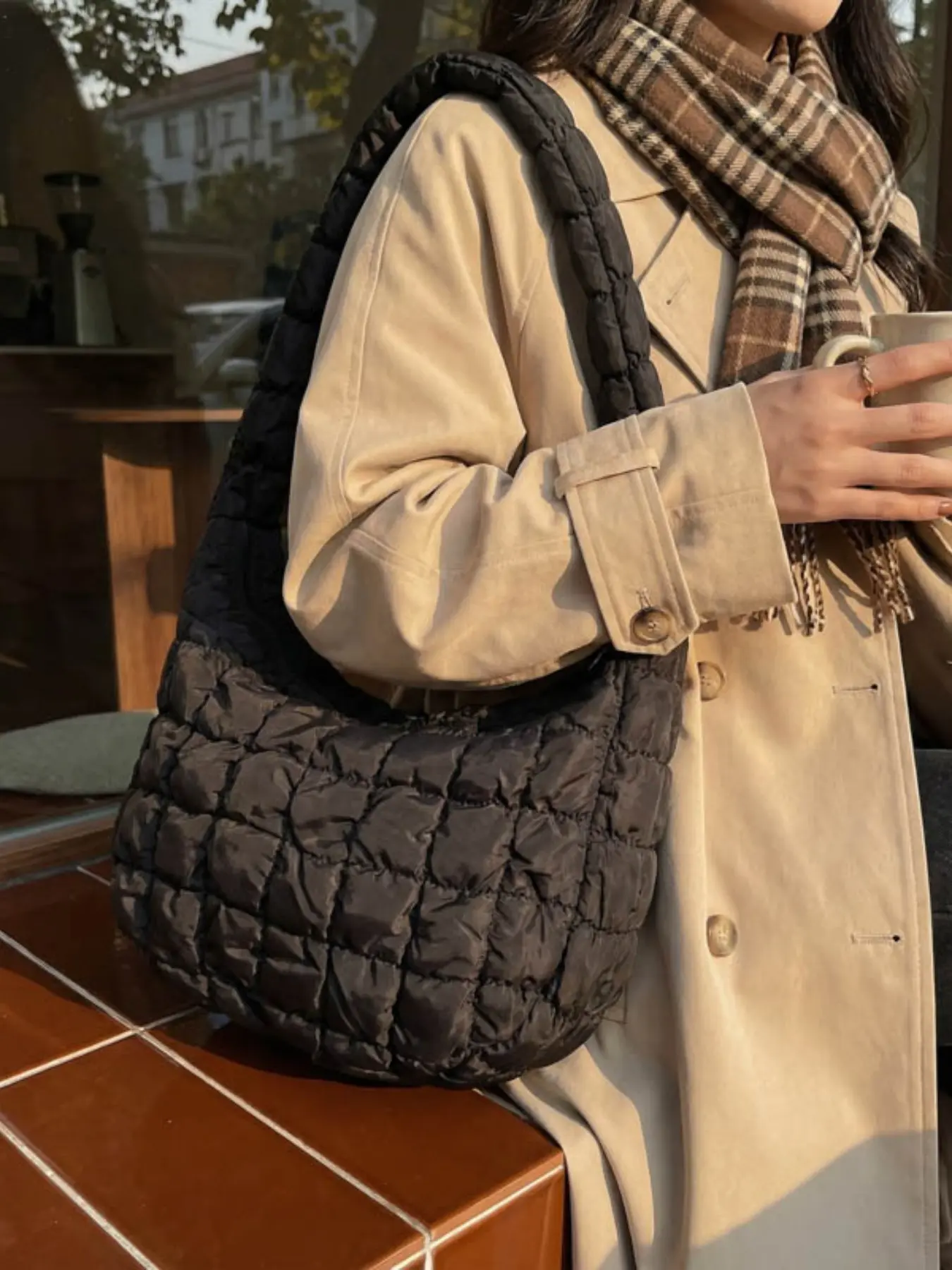Cloud Puffer Quilted Bag, Oversized Slouchy Crossbody, Lazy Girl Aesthetic, Stylish and Comfortable, Perfect for Everyday Use, Crossbody Puffy Bag, Crossbody Purse, Fashionable Bags