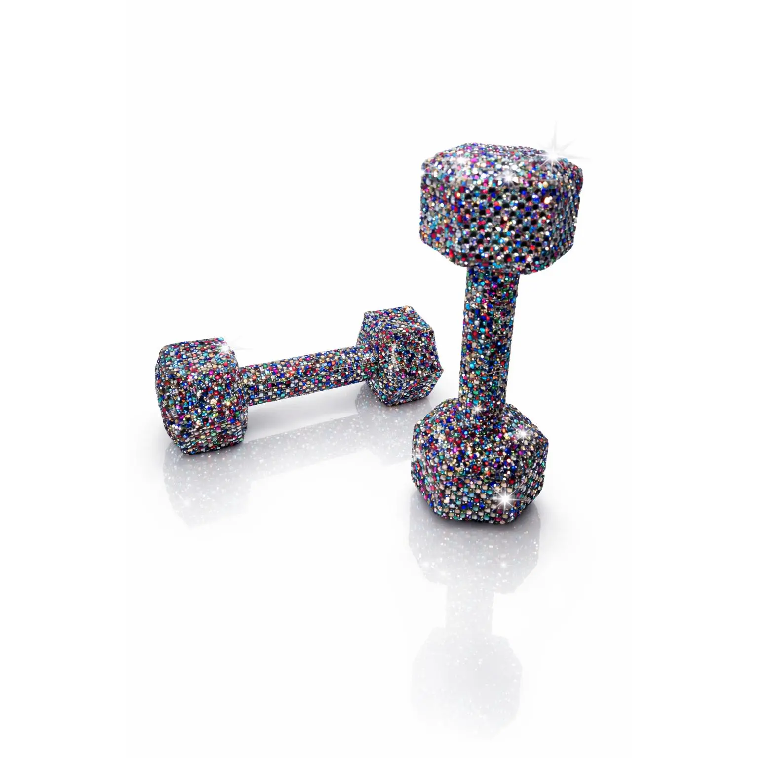 Prism Crystal Dumbbells - Multicolor Luxury Set