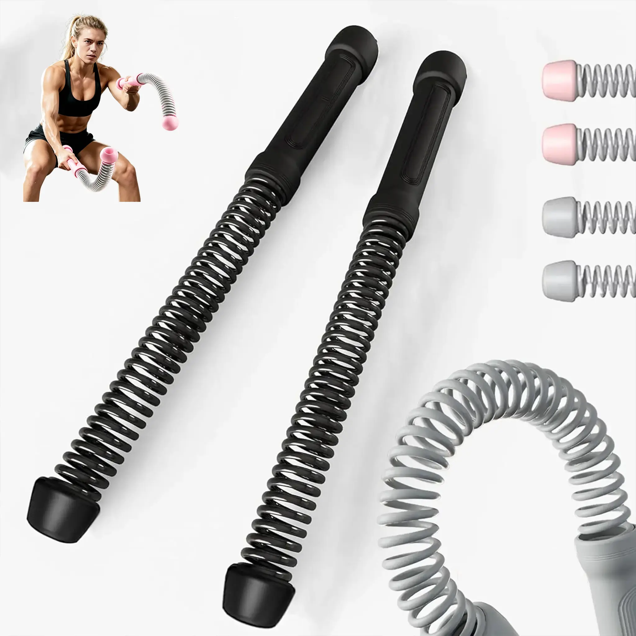 Ropeless battle ropes Home Fitness Equipment - Unisex fitness gear featuring weighted training ropes. Compact design for convenient use.