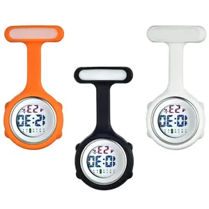 OIDEA Women's Multi-Function Digital Display Medical-Grade Eco Silicone Fob Nurse Watch