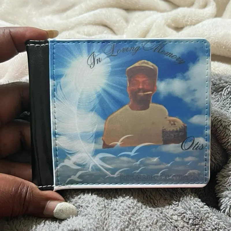 Double-Sided Custom Memorial Photo Wallet