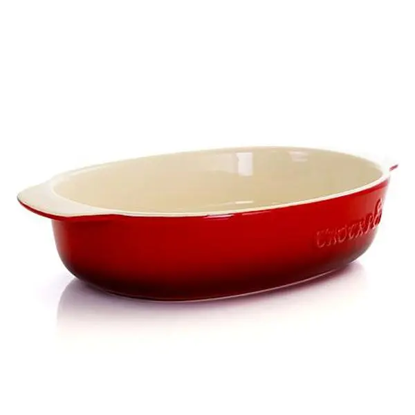 CrockPot 2.5 Quart Red Stoneware Bake Pan CrockPot 2.5 Quart Red Stoneware Bake Pan