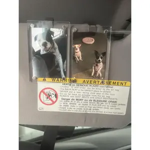 2Pcs Car Picture Holder, Personalized Acrylic Car Sun Visor Photo Frame Clip, Unique Gift for Couples, Wallet Photo Holder, Stylish Automotive Accessory, Car Accessories