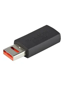 Startech USBSCHAAMF Portable Plastic Mobile Secure Charging USB Data Blocker Connector - Male-Female Adapter for Smartphone Charger Connection, Computer Ports & Electronic Devices