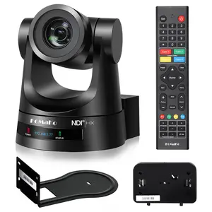 FoMaKo NDI PTZ  30X Optical Zoom NDI  with HDMI PTZ  for Church Worship Video streaming Production Education Events PoE 1080P 60FPS (KN30A Black)