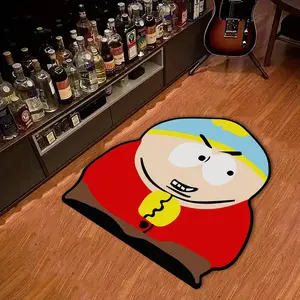 Cartoon Fun Pattern Printing Soft and Comfortable Carpet, Cute Irregular Character Living Room Rug, Home Decoration Easy To Care Sofa Coffee Table Mat, Decorative Rug Mat