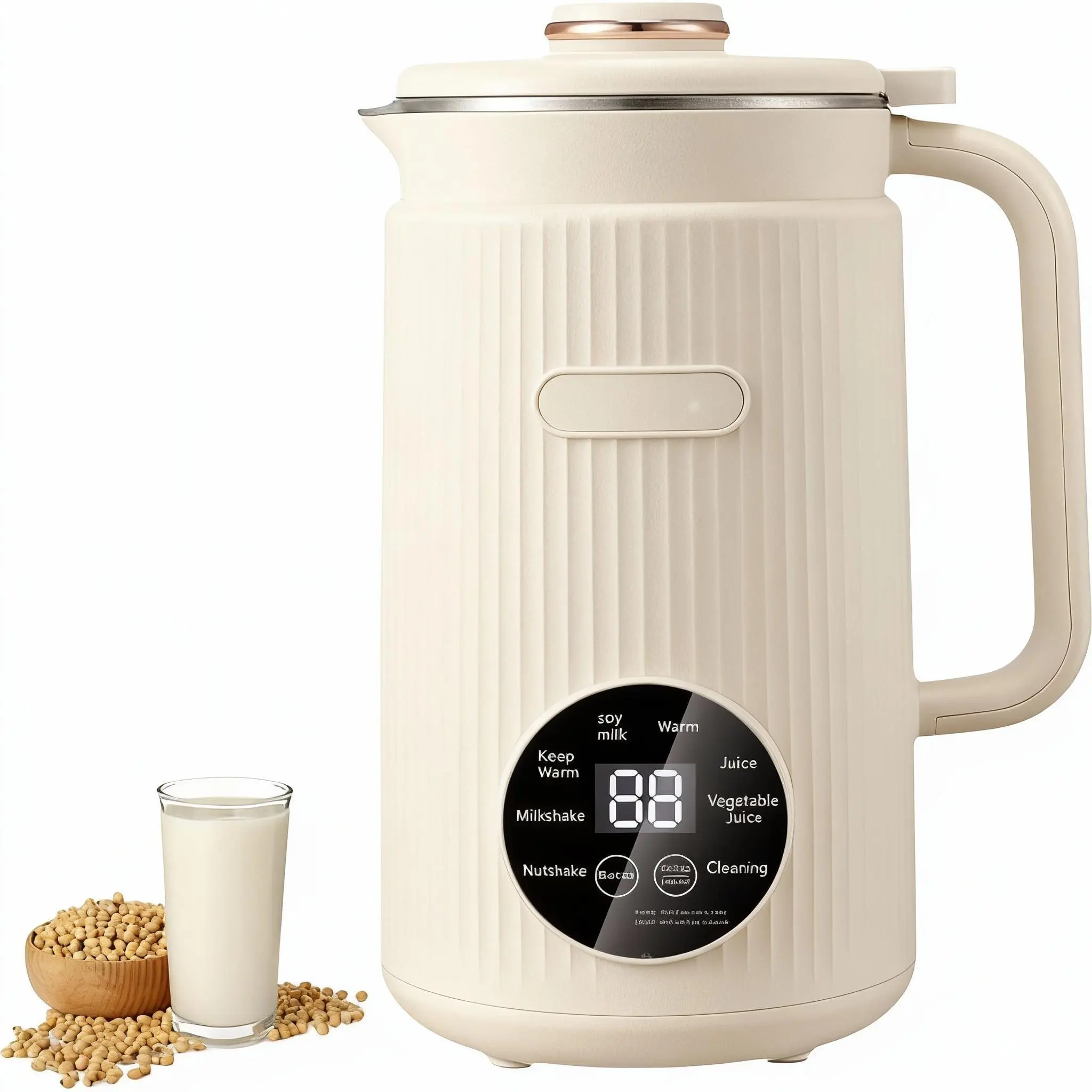 9 in 1 Nut Blender,40oz Large Capacity Stainless Steel Automatic Soy Milk Machine for Homemade,Oat,Plant-Based Milk and Non-Dairy Beverages Almond Cow Milk Machine with Delay Start,Self Cleaning
