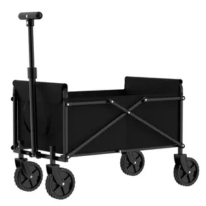 Foldable Wagon Cart with Wheels for Grocery Sports Garden Shopping Camping
