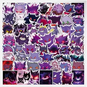 50 Pc Pokemon Stickers Gengar Set