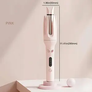 Automatic Curling Iron - Negative Ion Smooth Hair Tool, 28mm Rotating Barrel with LED Display, 4 Temperature & Speed Modes, Anti-Scald Anti-Tangle Design for Big Waves, Home Use Hair Styling Tool, Hair Tools