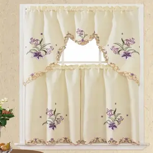 3 PIECE KITCHEN CURTAIN SET