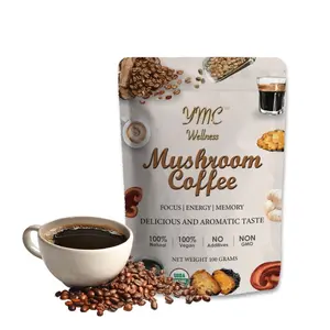 Mushroom Coffee Sugar Free Organic Beverage Natural Drink health tea