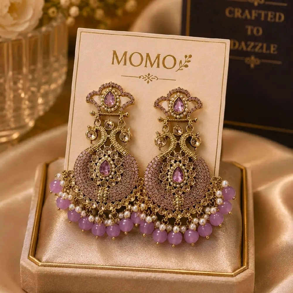 Peacock-Detail Chandelier Earrings, Stunning Statement Jewelry for Special Occasions
