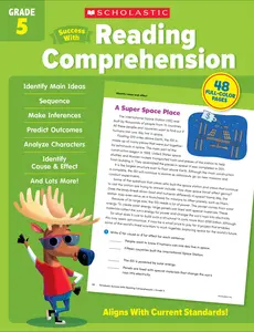 Scholastic Success with Reading Comprehension Grade 5 Workbook -- Scholastic Teaching Resources - Paperback