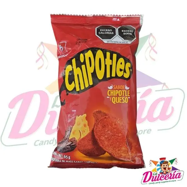 Barcel Chipotles 5 Pieces - Snack with Crispy Chips and Cheese Flavor Spicy
