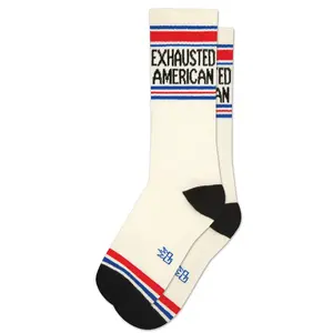 Exhausted American Gym Socks
