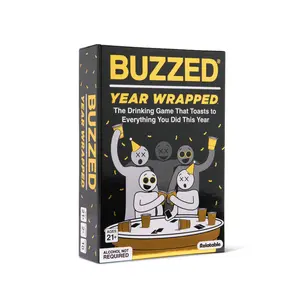 Buzzed Year Wrapped by Relatable – New Years Drinking Games That Elevate Your Holiday Party, Humorous and Conversational Games for Adults That Create a Memorable Experience