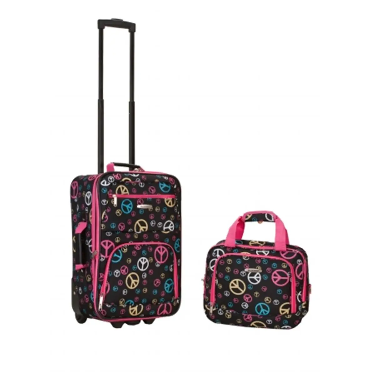 212 MAIN 2-Pc Peace Luggage Set, Rolling Luggage