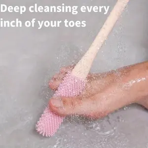 2pcs Foot Scrubbing Brush for Shower, Foot Scrubber, Foot Cleaner, Soft Exfoliating Bath Brush