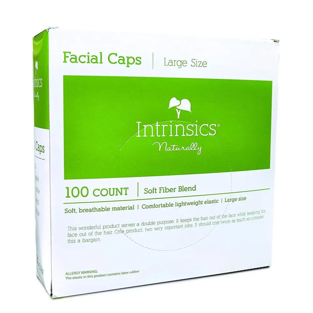 Intrinsics Shower Caps, 100ct, Lightweight, Elastic, Large Size Bathroom Home Supplies