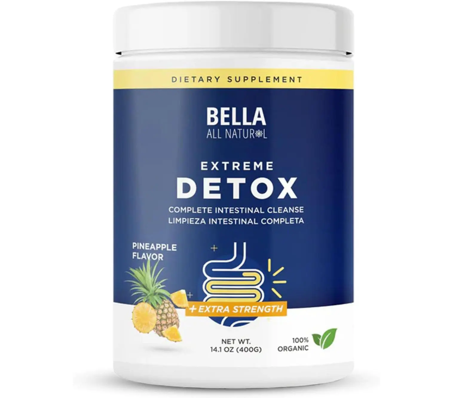 Bella All Natural Extreme Detox Powder (Pineapple)