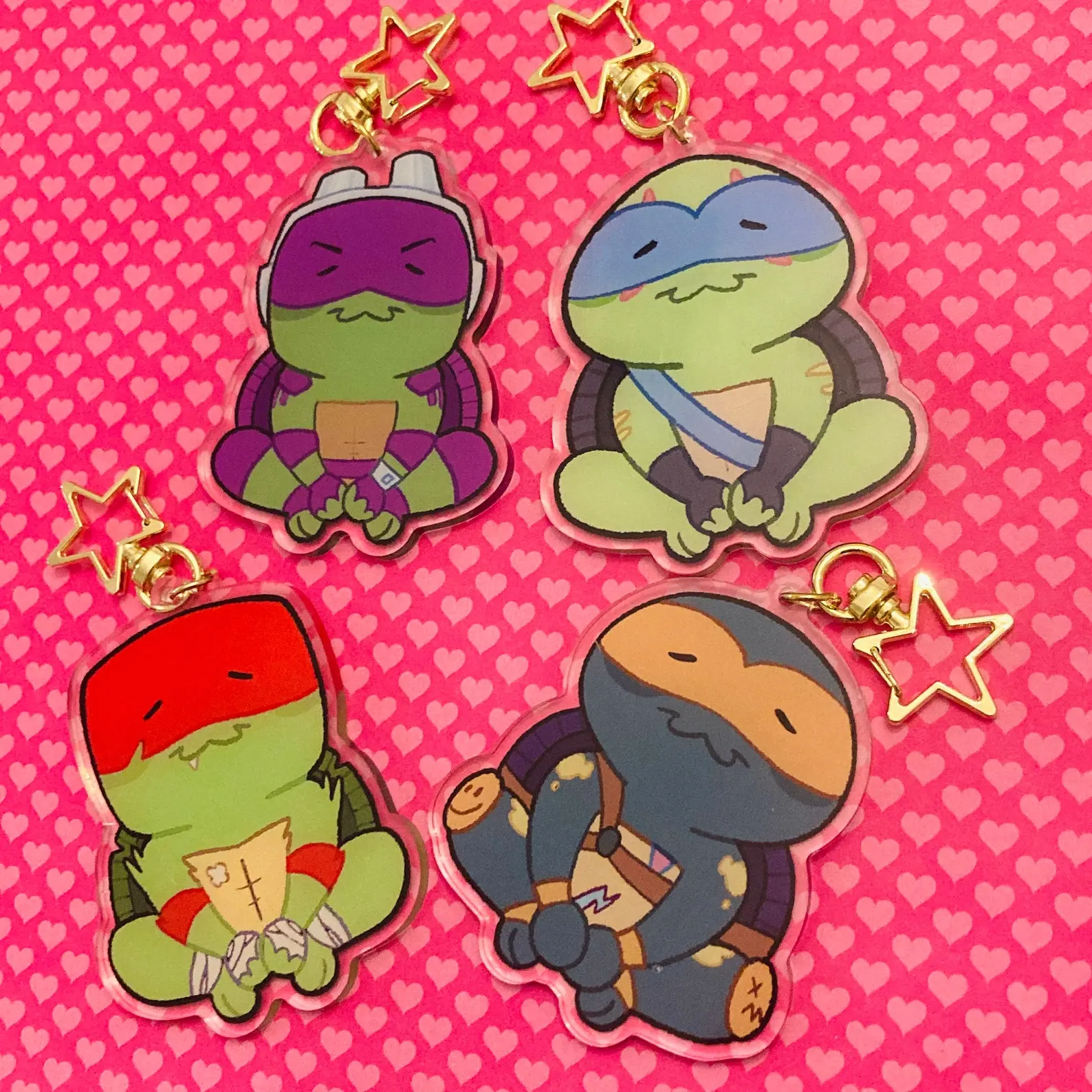 Turtle Acrylic Keychain, Rottmnt Keychains, Tmnt Mayhem, Tmnt Keychain, Rottmnt, Teenage Mutant Ninja Turtle, Turtles Tmnt, Cute Key Chain Bag Accessories