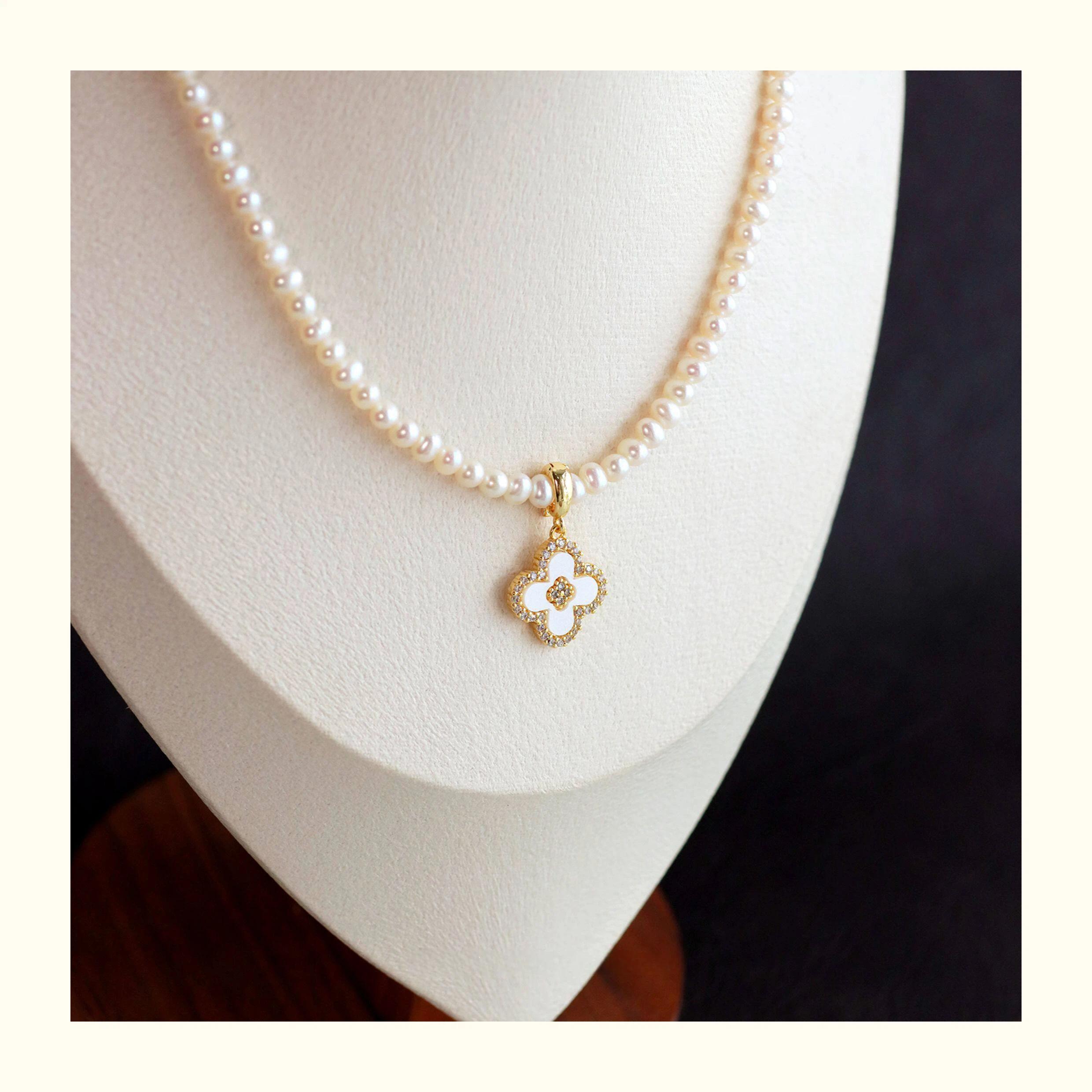 Clip-On Charm Pendant Set – Detachable DIY Necklace Charms | Mother of Pearl Gold Jewelry Collection