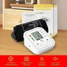 Portable Upper Arm Blood Pressure Monitor - Lightweight Electronic All-in-1, Large LCD Display, 1-Touch Operation, Voice Reports, Hypertension Alerts, 2×99 Memory, Adjustable Cuff for Home & Travel Blood Pressure Management (Seniors Essential)