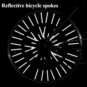 XTAUTO 72Pcs Bicycle Spoke Reflectors, Wheel Rim Covers Protector Stickers, Reflective Safety Decoration for Bike, Dirt Bike, Motorcycle Motocross Night Riding