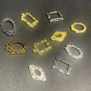 10 Pcs Picture Frame Nail Charms for Perfect Nail Art & Care - Nail Care
