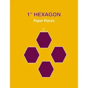 1 Hexagon Paper Pieces: 660 Pieces, 1" Hexagon Paper Pieces | English Paper Piecing Hexagons 'To Cut Out' for Patchwork and Quilting | 1 Inch Hexagon ... for Quilters, Sewing, Craft & DIY Projects Paperback – March 28, 2021