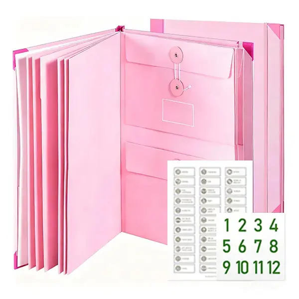 The Folio Document Organizer | Life Binder for Important Documents,Folders for Documents,Bound Expanding File for Important Papers/Passports/Birth Certificates