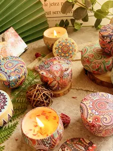 Smokeless Scented Candle Gift Set, Plant-Based Soy Wax, 6 Fragrances Available, Holiday Decoration, Perfect Handbag Size