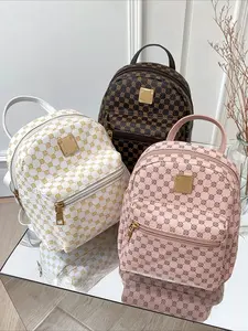2026Women's Floral Backpack Casual Style, All-Seasons Design, Pockets Included, Fashionable Student Bag, Batch Number