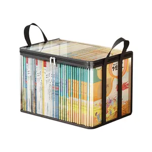 Clear PVC Storage Box | Flip-Top Lid & View Window | Multi-Use Organizer for Toys, Crafts & Supplies | Durable Gift Container