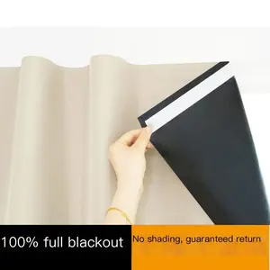 1PC Blackout Curtain for Bedroom Convex Windows, Easy Installation, No Drilling Required, Adhesive Style, Short Length, Home Kitchen Use, Blackout Window Cover
