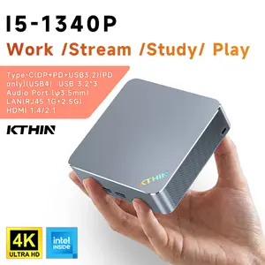 Kthin MID3 Mini PC with Intel i5-1340P, 16GB DDR5 & 1TB SSD – Ultra-Compact 4K Dual HDMI Windows 11 Pro Gaming & Office PC, Computer outdoorfun