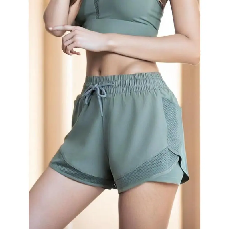 Women's 2 in 1 Drawstring High Waist Sports Shorts, Casual Pocket Elastic Waist Bottoms for Running Gym Workout, Ladies Sportswear for All Seasons, Workout Clothes, Practical Pockets Athletic Shorts, Training Workout ShortsGift Women's 2 in 1 Drawstring High Waist Sports Shorts, Casual Pocket Elastic Waist Bottoms for Running Gym Workout, Ladies Sportswear for All Seasons, Workout Clothes, Practical Pockets Athletic Shorts, Training Workout ShortsGift